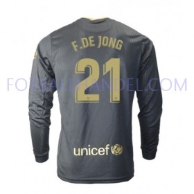 Herre Fotballdrakter FC Barcelona Frenkie de Jong 21 Borte 2020-21 Langermet